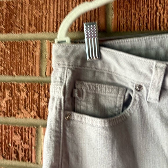 Michael Kors Gray Straight Leg Cropped Mid Rise Jeans Size 8 - Picture 6 of 7